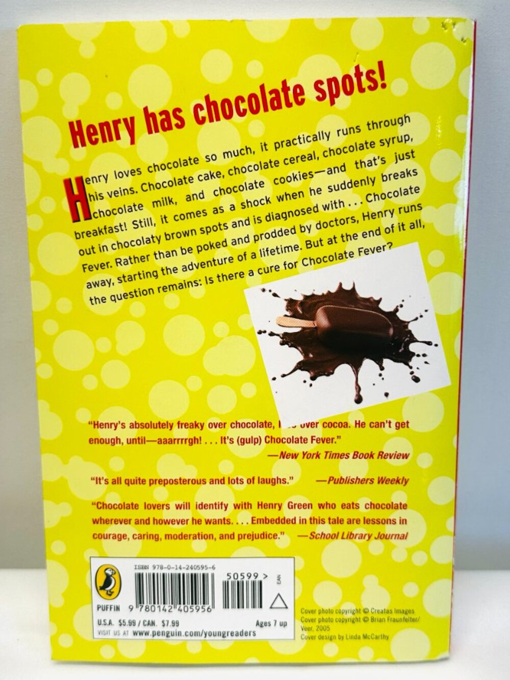 Chocolate Fever Paperback Robert Kimmel Smith VERY GOOD - Picture 4 of 5